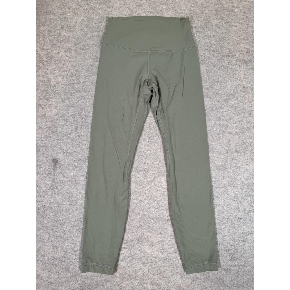 Lululemon Leggings Womens 6 Green High Rise Ankle Yoga‎ Athletic Gym Tight